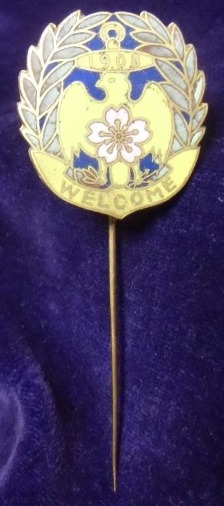 1908 Great White  Fleet Japanese Welcome Pin.jpg