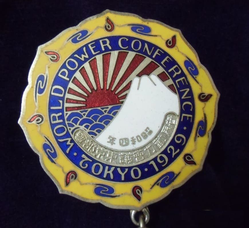 1929  World Power Conference in Tokyo Participant Badge.jpg