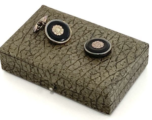 1932 Army Special Large  Maneuvers Imperial Visit Guard Commemorative Cufflinks.jpg