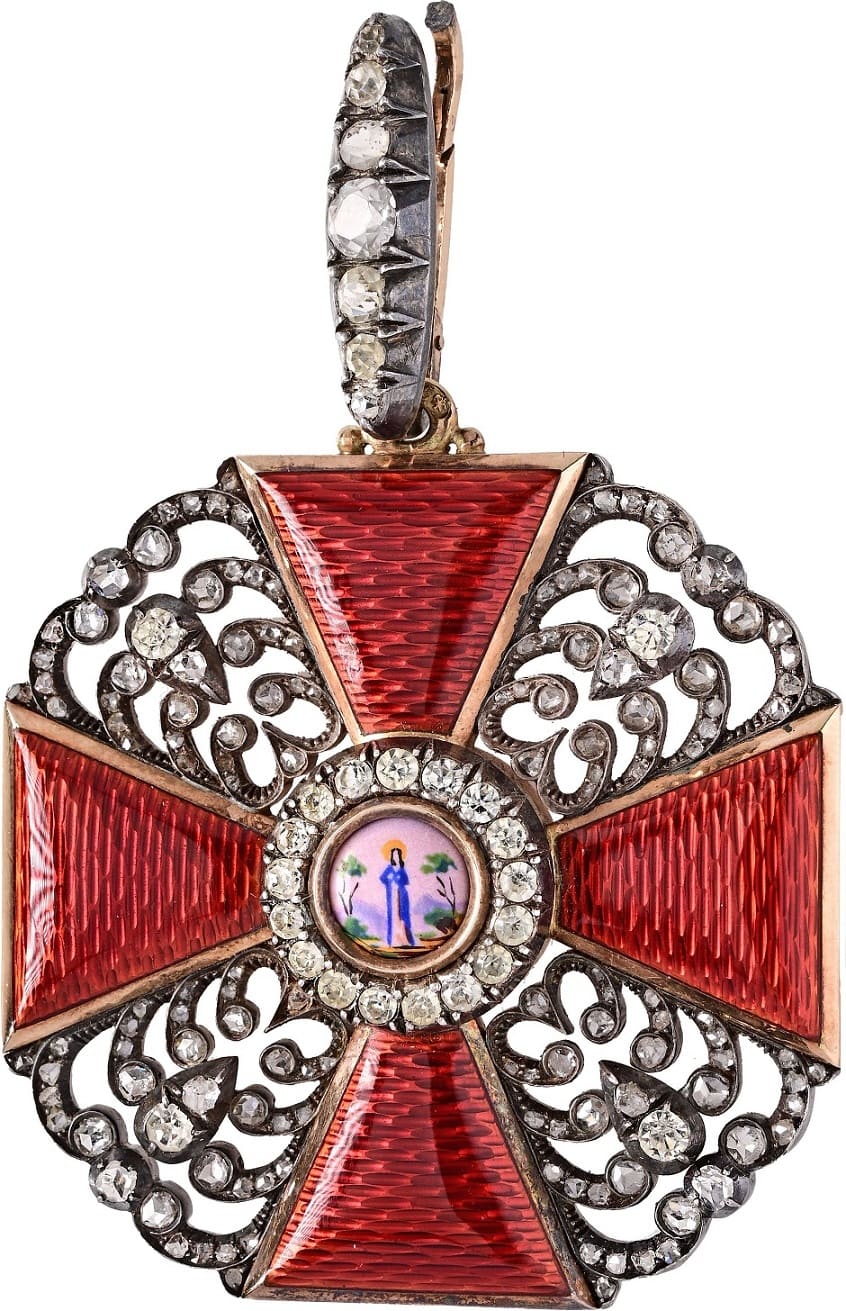 1st class cross  of Saint Anna order with diamonds CB.jpg