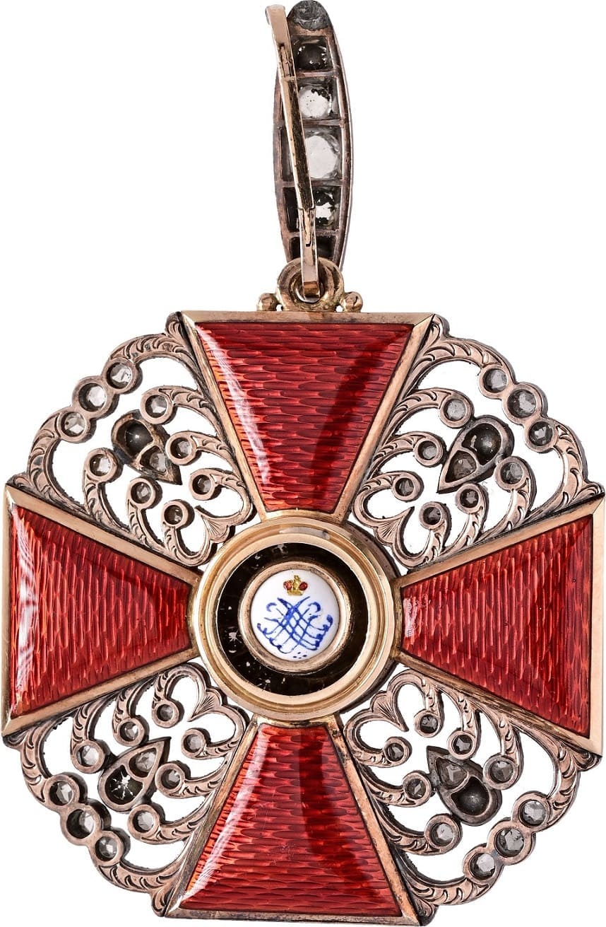 1st  class cross  of Saint Anna order with diamonds CB.jpg