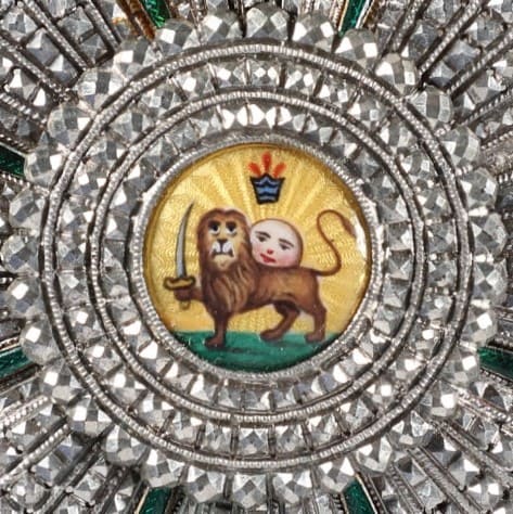 1st class order of Lion and Sun  military division standing lion with  a saber.jpg