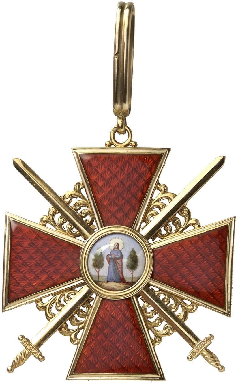 1st class Order of Saint Anna with swords made by Unidentified French Workshop.jpg
