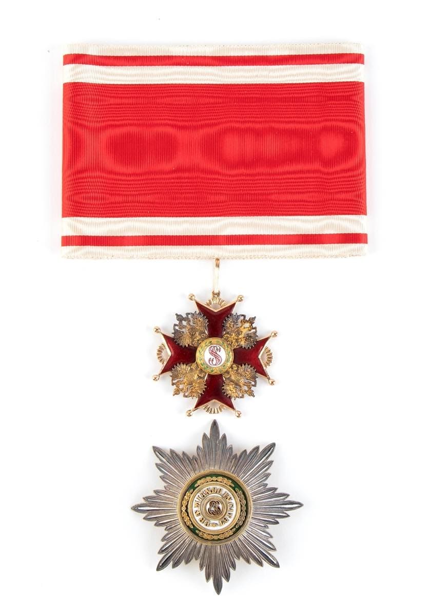 1st class Order of Saint Stanislaus awarded in 1911.jpg