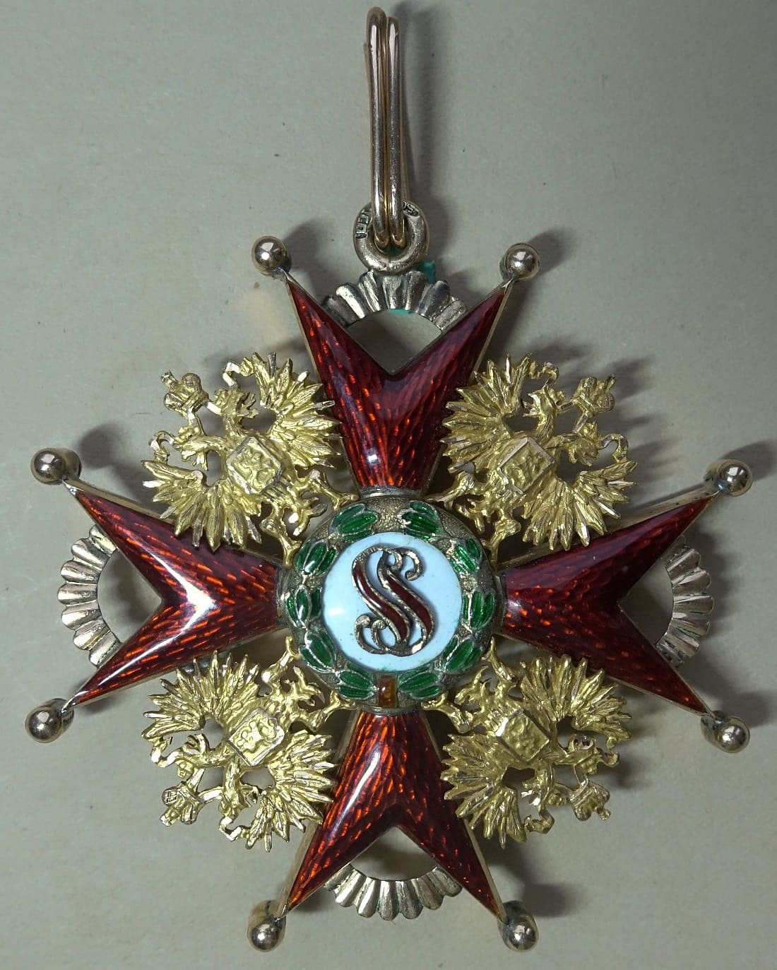 1st class Order of Saint Stanislaus made by St. Petersburg workshop ГП.jpg
