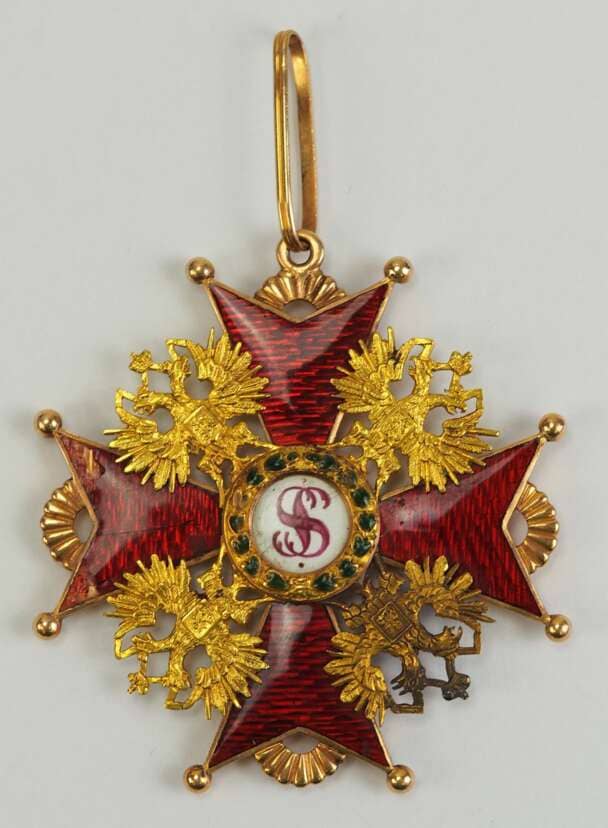 1st class Order of Saint Stanislaus made by Wilhelm Keibel WK.jpg