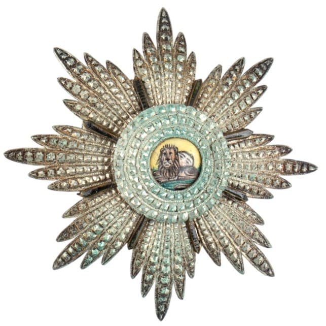 1st class Order of the Lion and Sun awarded to Italian Admiral Paolo Camillo Thaon di Revel.jpg