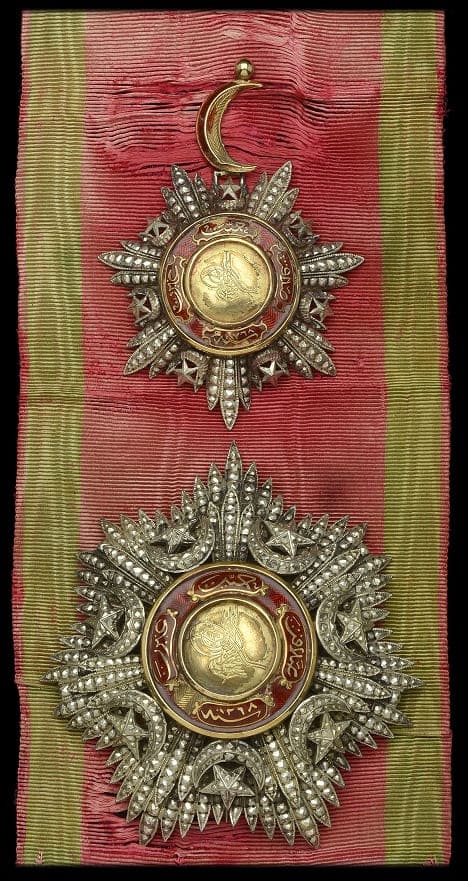 1st class Order of the Medjidie awarded to Field Marshal Lord Grenfell in  1888.jpg