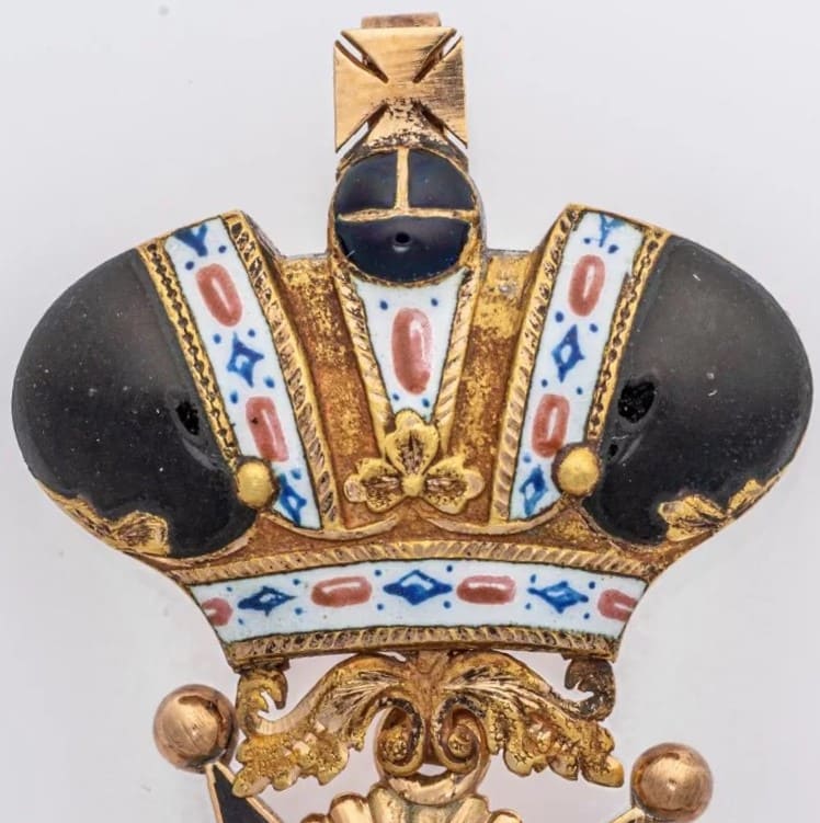 2 class  Order of Saint Stanislaus with Imperial Crown made  by Ivan  Osipov И.О.jpg