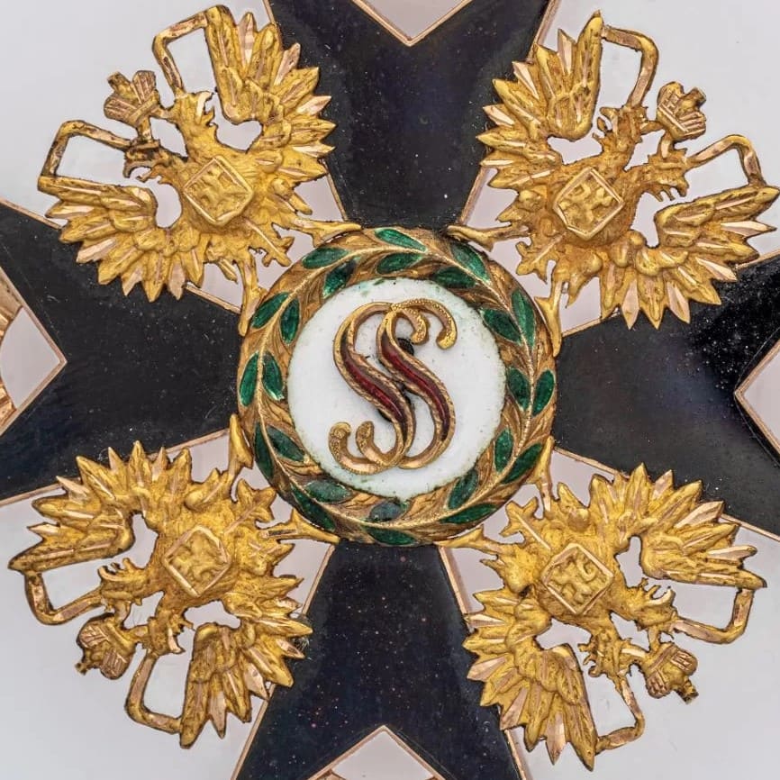 2 class  Order of Saint  Stanislaus with Imperial Crown made by Ivan  Osipov И.О.jpg