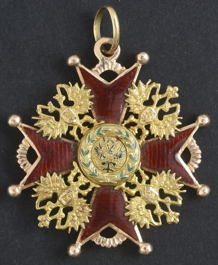2nd  class  cross St.Stanislaus order for Non-Christians mark AK.jpg