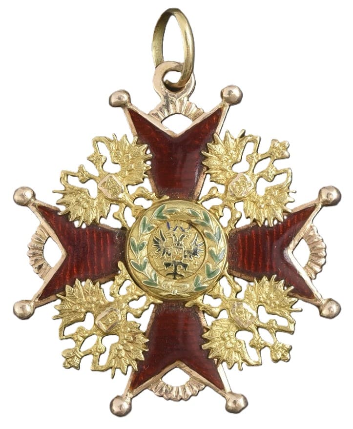 2nd  class  cross St.Stanislaus order for Non-Christians mark AK.jpg
