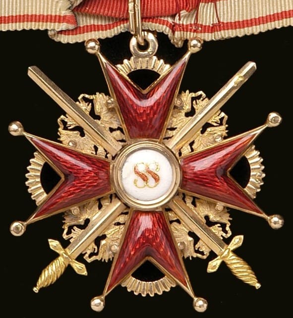 2nd class cross with swords made by Fabergé  workshop.jpg