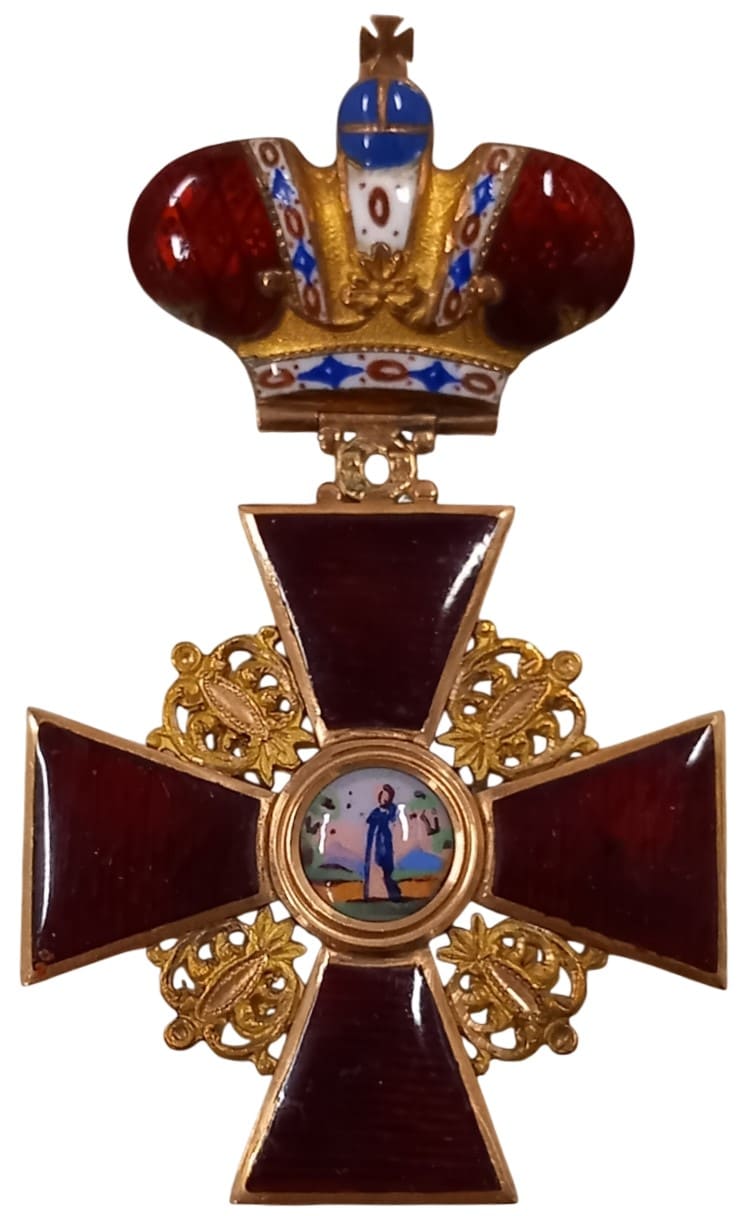 2nd class Order of Saint Anna with Imperial Crown made by Johann Wilhelm Keibel.jpeg