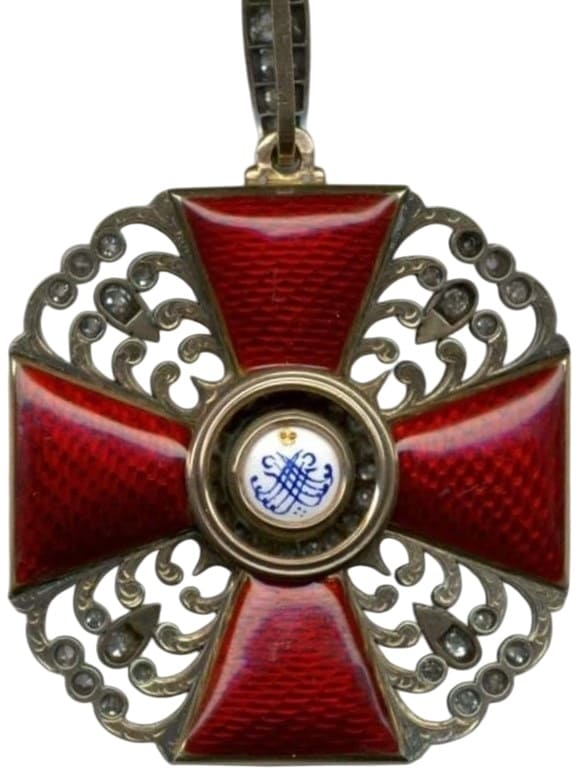 2nd class Order of Saint Anne with Diamonds  made by Karl Blank.jpg