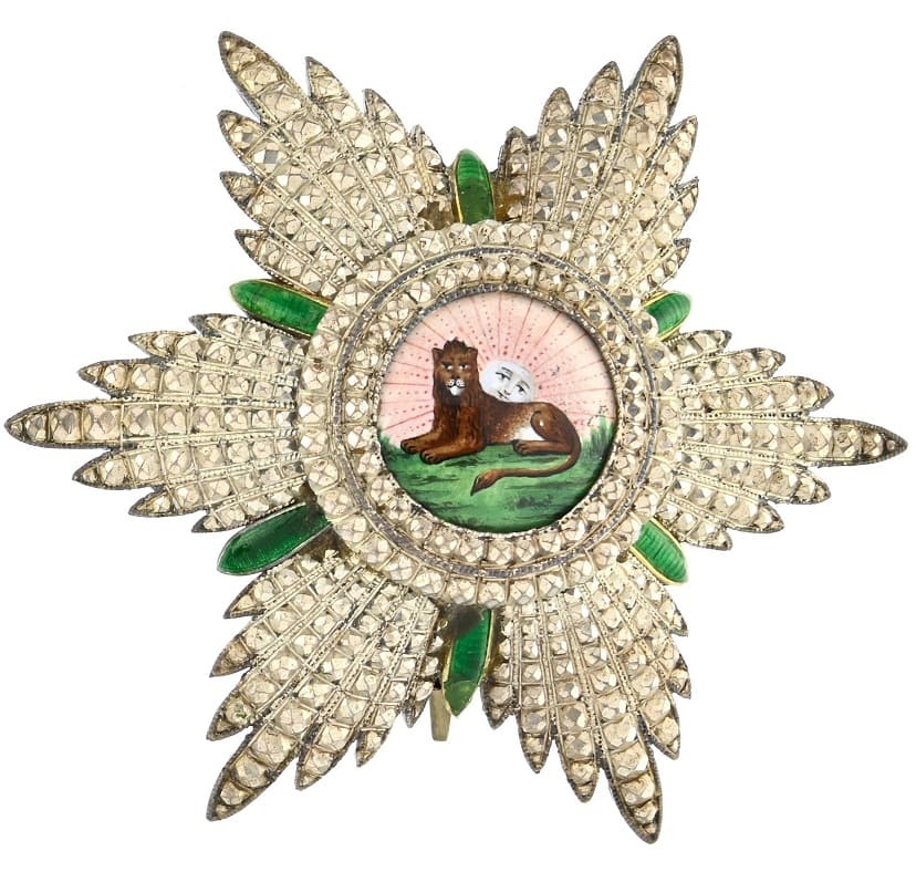 2nd class order of the Lion and Sun breast star made by Wolfers.jpg