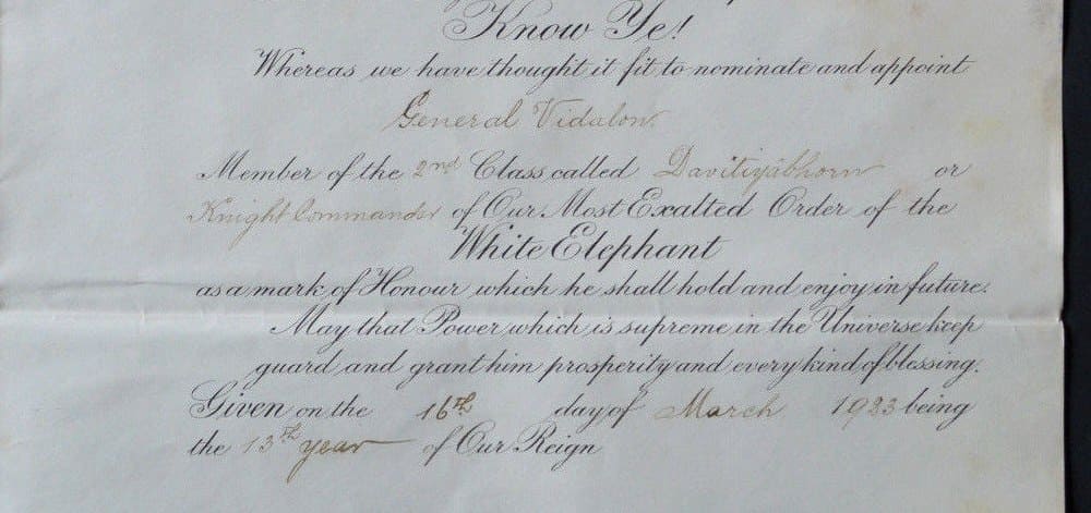 2nd class Order of the White Elephant  Document Translation.jpg