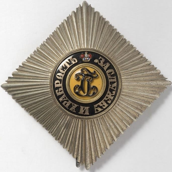 2nd class St. George order Breast Star of Field Marshal Iosif Gurko.jpg