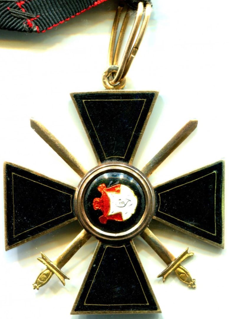 3rd class black St. Vladimir with swords from 1908+ time period..jpg
