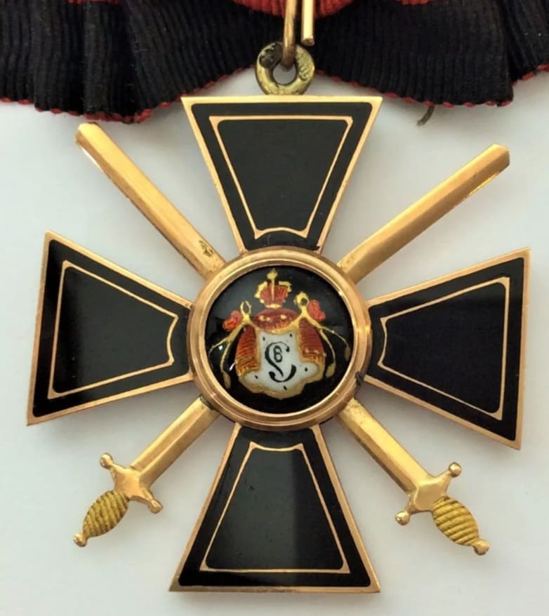 3rd class black St. Vladimir without swords from 1908+ time period.jpg