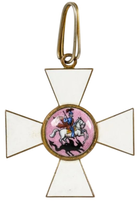 3rd class cross of Saint George order made in gilded bronze made by Paul Meybauer.jpg