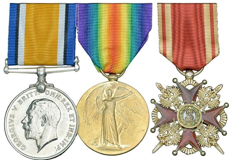 3rd class cross with swords of  2nd Lieutenant Francis Gordon Reid.jpg