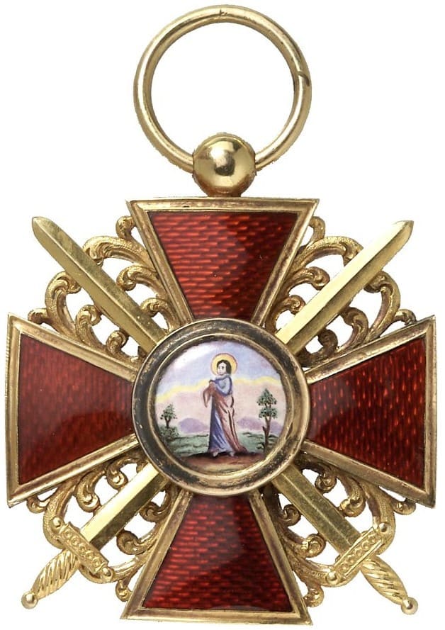 3rd class Imperial Order of Saint Anne with swords made in France.jpg