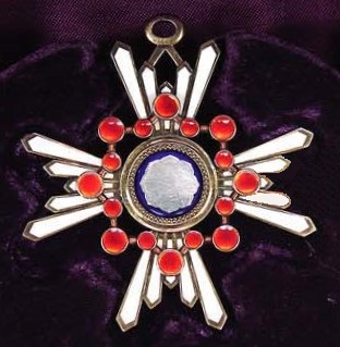3rd class order of Sacred Treasure  issued in 1956.jpg