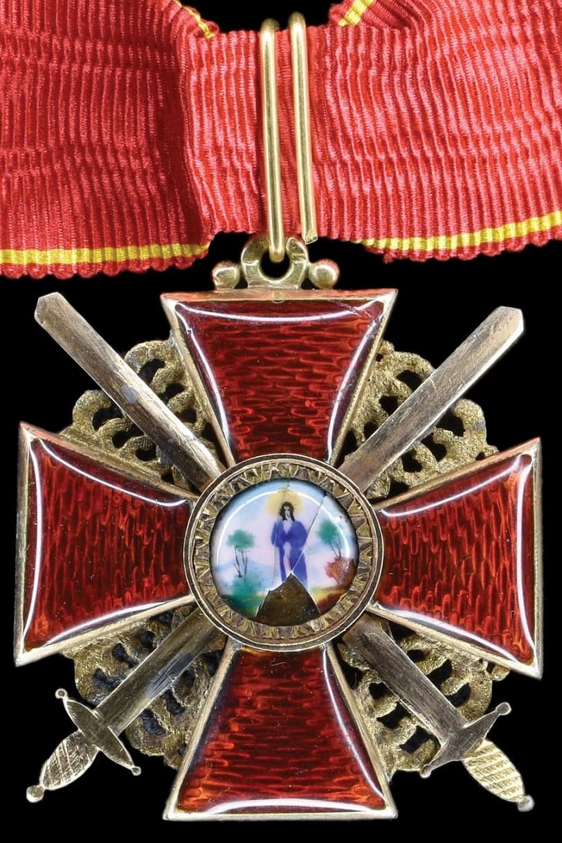 3rd class Order of Saint Anna made by St. Petersburg workshop of Ivan Alexandrovich Kononov.jpg