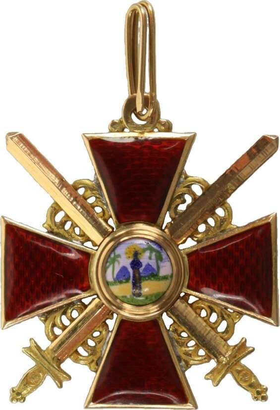 3rd class  Order of Saint Anna with swords made by Dmitry Osipov workshop.jpg