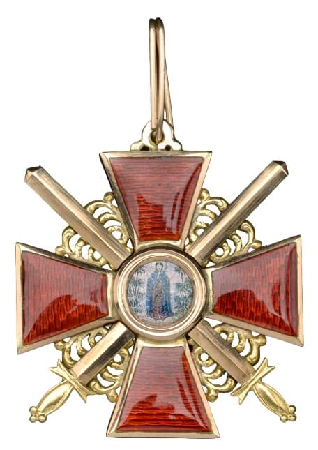 3rd class Order  of Saint Anna with Swords made in gold by Eduard.jpg