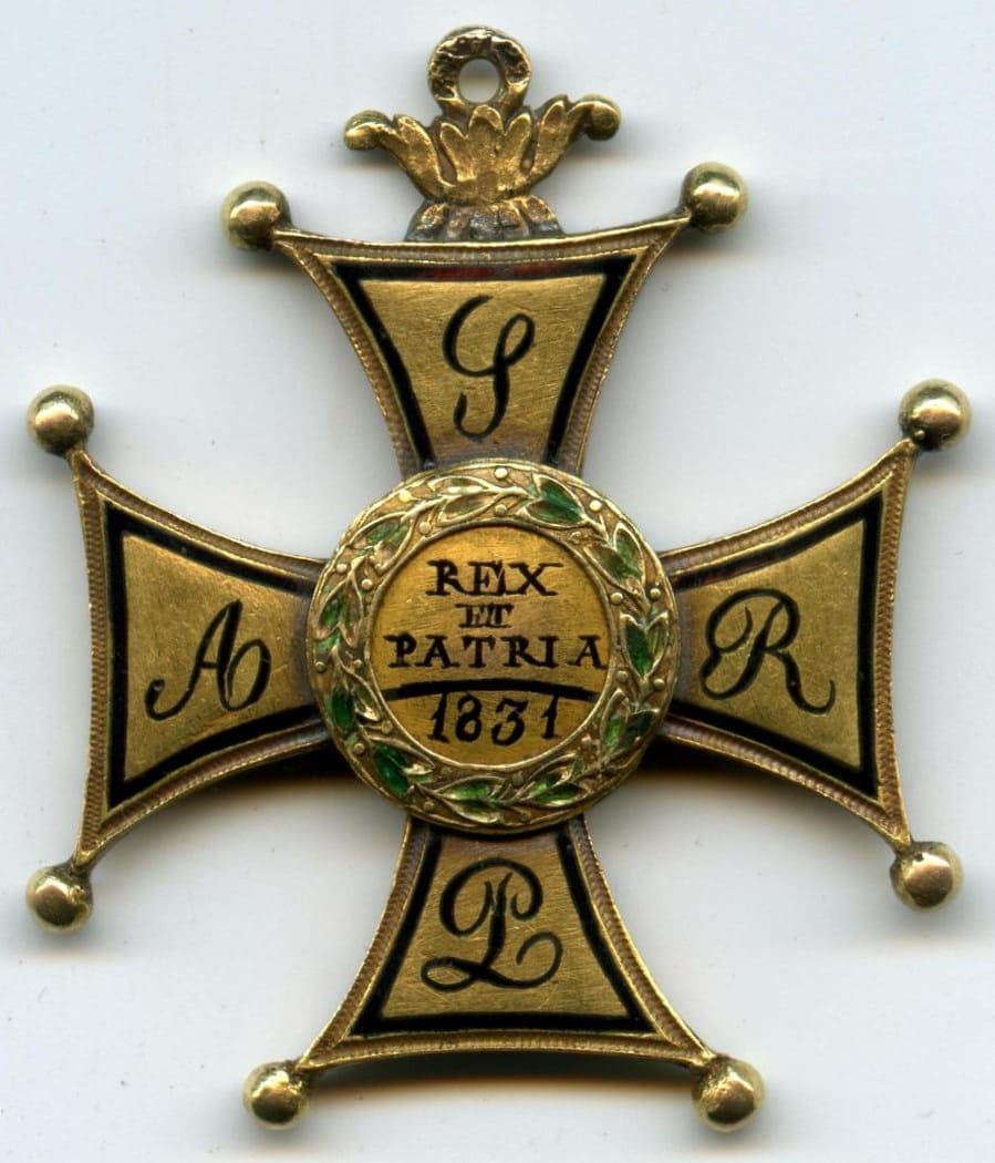 3rd class Order of Virtuti Militari made by Russian workshop  workshop in 1841.jpg