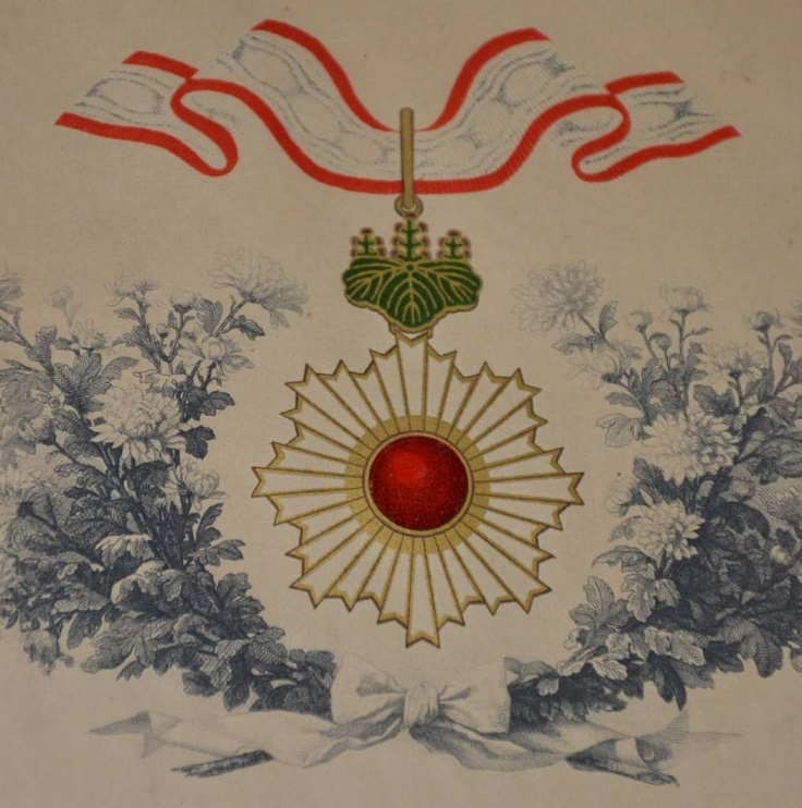 3rd  class Rising Sun order document signed by Emperor Taisho.jpg