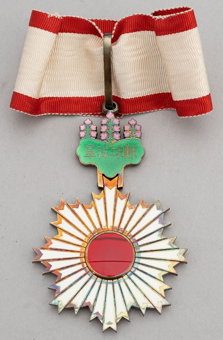 3rd class Rising Sun order of Swedish Rear Admiral.jpg