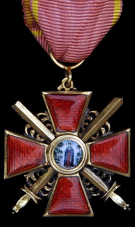 3rd class Saint Anna order with swords awarded to Lieutenant Colonel John Fraser Neilson.jpg