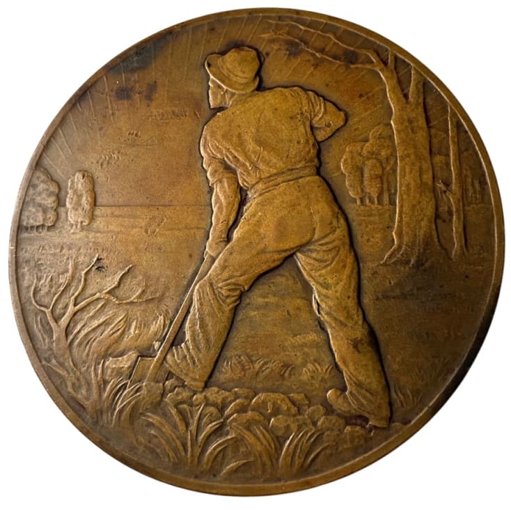 40th Anniversary of Founding Mannensha Co., Ltd. Table Commemorative Medal.jpg