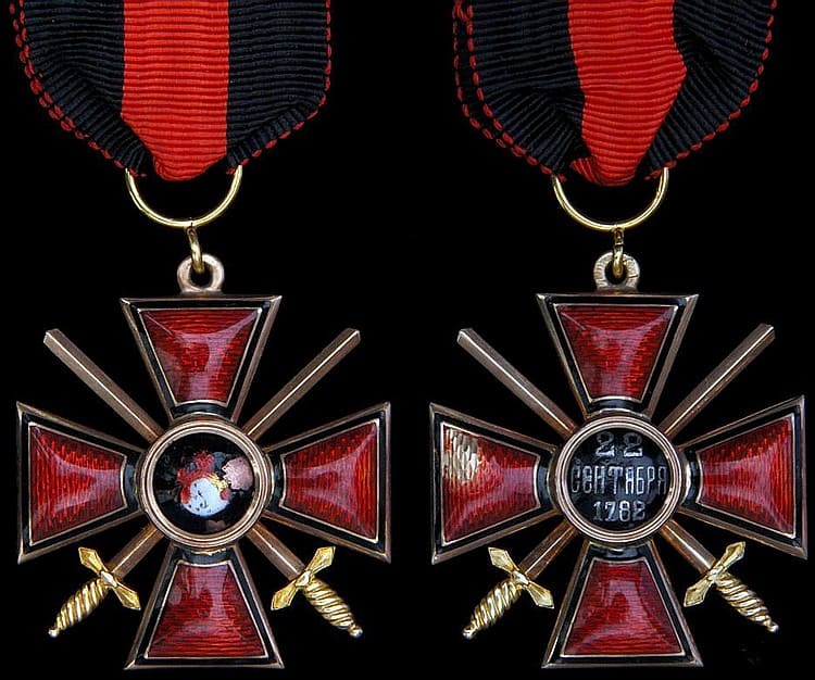 4th class cross with swords awarded in 1915 to Lieutenant Colonel John Fraser Neilson.jpg