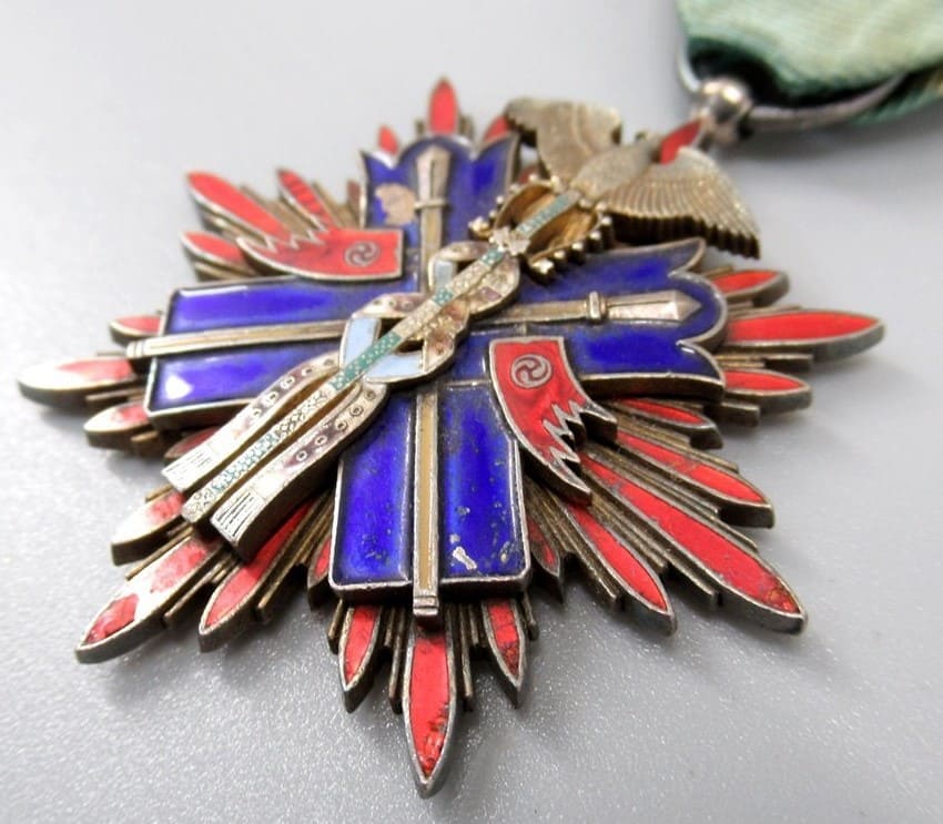 4th class Order of Golden Kite awarded in 1906  to Major General Funabashi Yoshizo.jpg