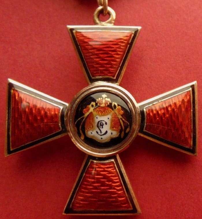 4th class Order  of Saint Vladimir made by Grigory Petrovsky workshop Г.П.jpg