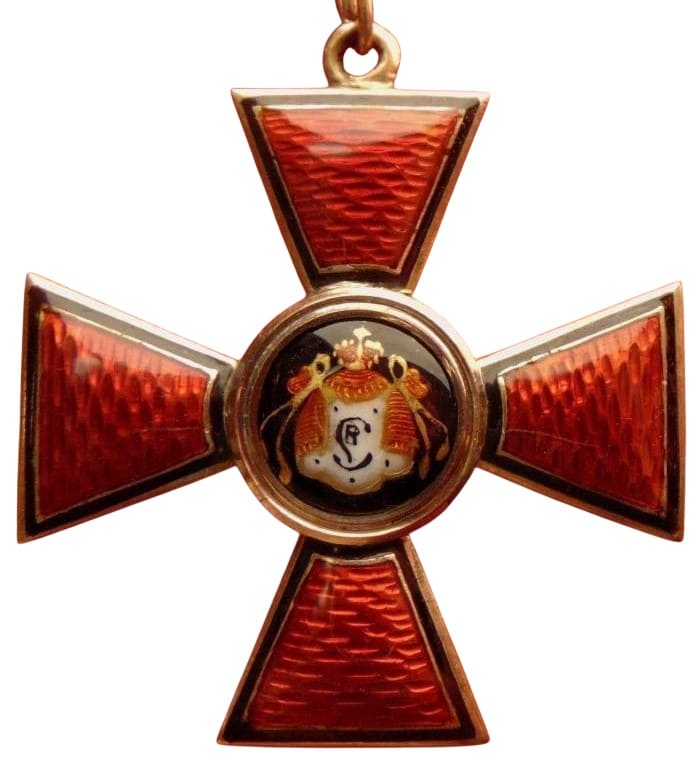 4th class Order  of Saint Vladimir made by Grigory Petrovsky workshop Г.П.jpg