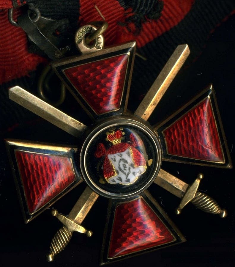 4th class Order of Saint Vladimir made by St.Petersburg workshop AR.jpg