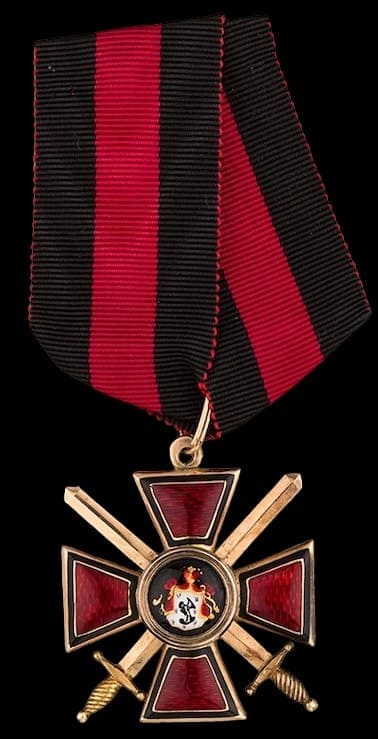4th class Order of Saint  Vladimir with swords made by Dmitriy Osipov workshop.jpg