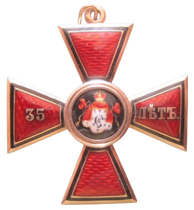 4th class Order of St.Vladimir for 35 -Years Long Service made by Dmitriy Osipov workshop.jpg