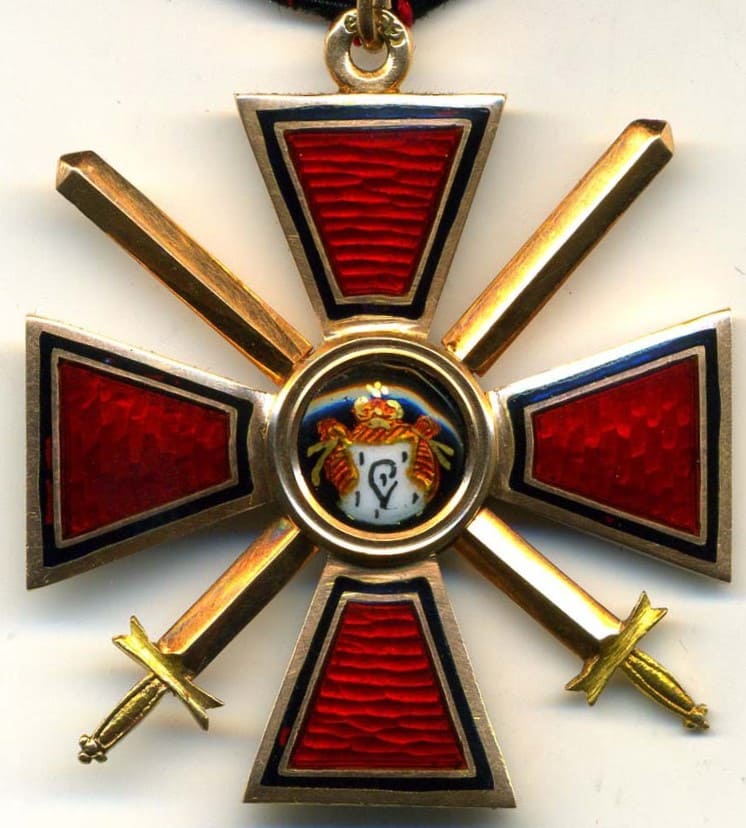 4th class Order of St.Vladimir with swords made by Julius Keibel.jpg