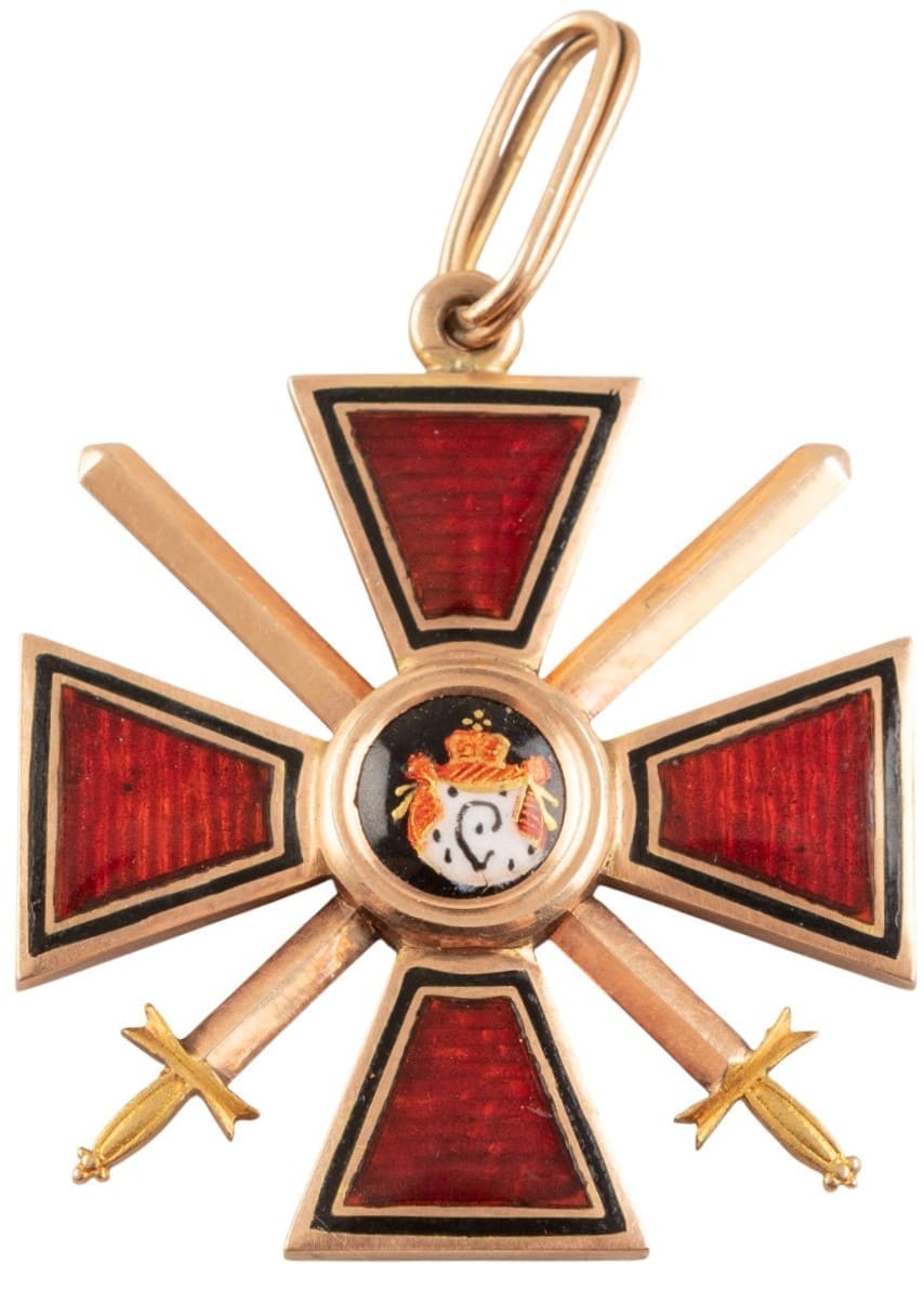 4th class Order of St.Vladimir with swords made by Julius Keibel.jpg