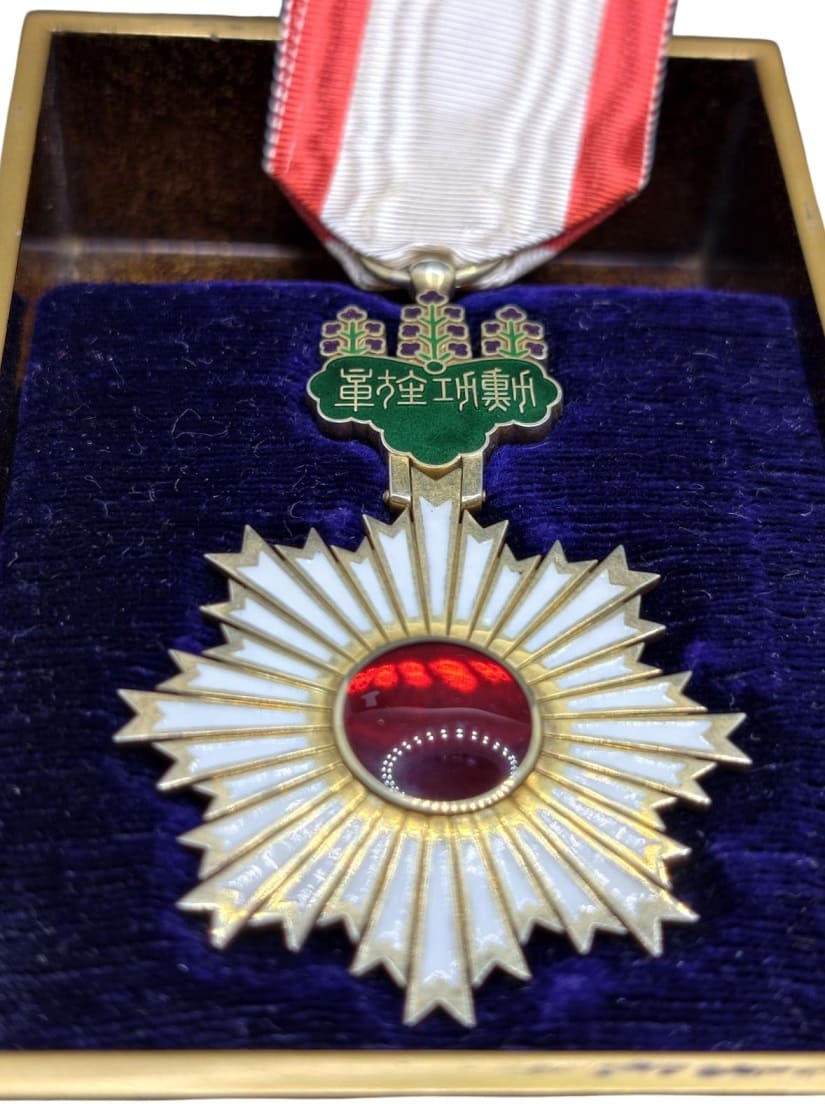 4th class Rising Sun order awarded to French General Staff  Major of Artillery Corps Gaël Charbert .jpg