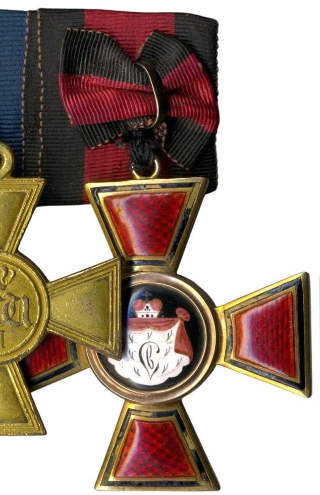 4th class Saint Vladimir order with a Bow awarded in 1816.jpg