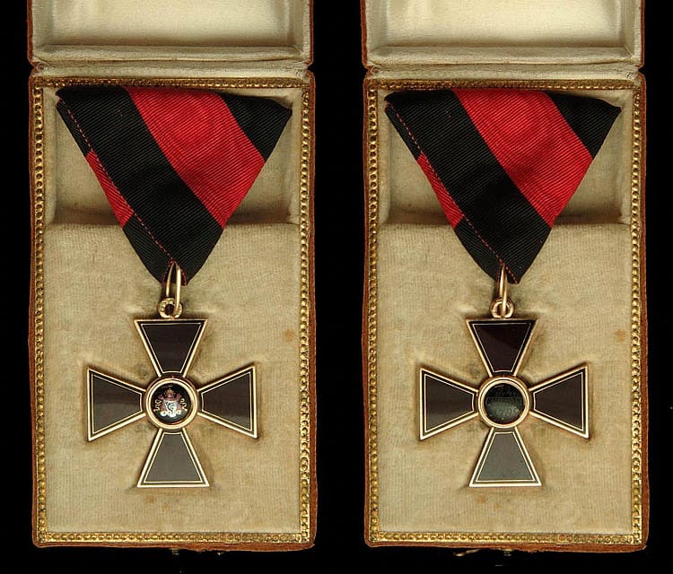 4th class Saint Vladimir order with flat dark cherry enamel.jpg