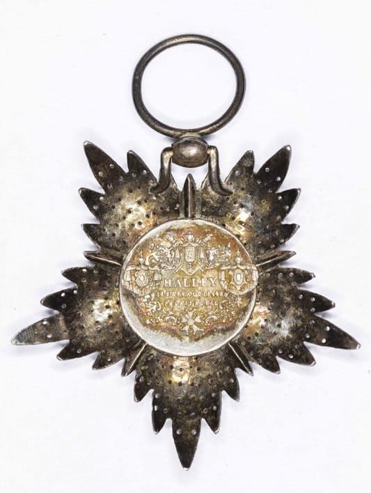 5th class Order  of the Lion and Sun made by Halley, Paris.jpg