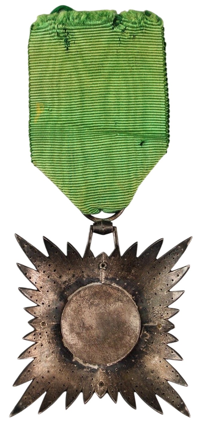 5th class square-shaped order of  the Lion and Sun made by Arthus Bertrand.jpg